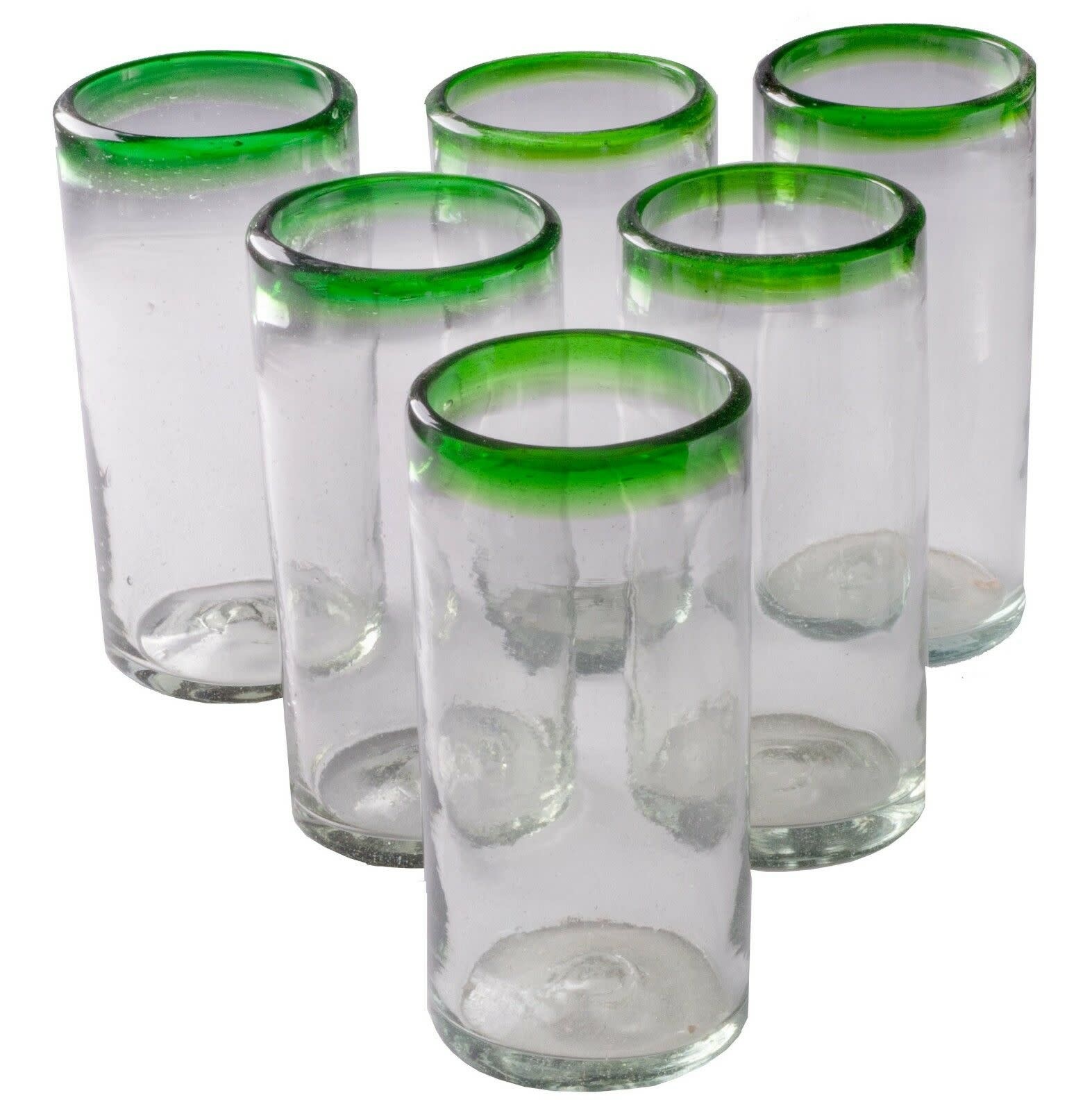 Tall Tumbler/Ice Tea (Green Rim) 22oz