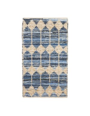 Hand Woven Jute and Cotton and Chindi Rug 3'x5'