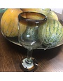 Tulip Wine-Amber Rim 11oz