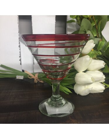 Whirl Margarita/Martini (Red Spiral) 12oz
