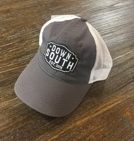 Down South Logo Hat charcoal/white