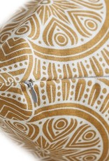 18"x18" Linen Geometric Pillow - Mustard