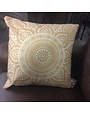 18"x18" Linen Geometric Pillow - Mustard