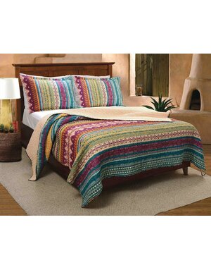 Greenland Home Southwest 3 Piece Quilt Set - Queen