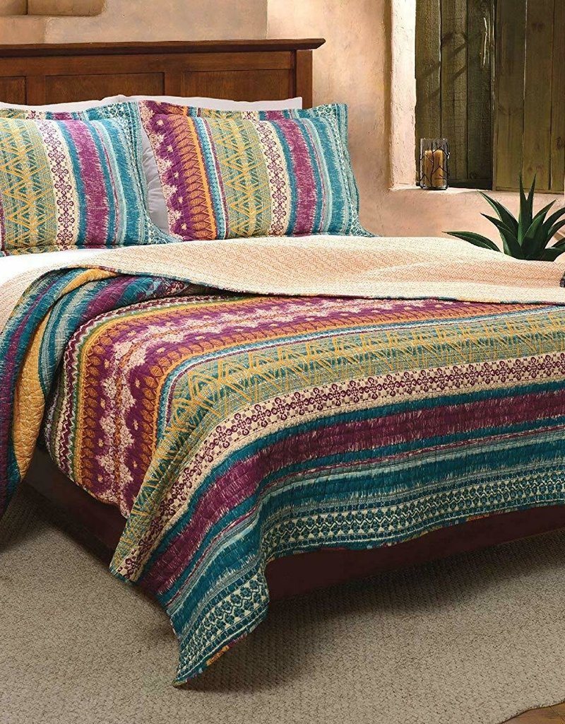 Greenland Home Southwest 3 Piece Quilt Set - Queen