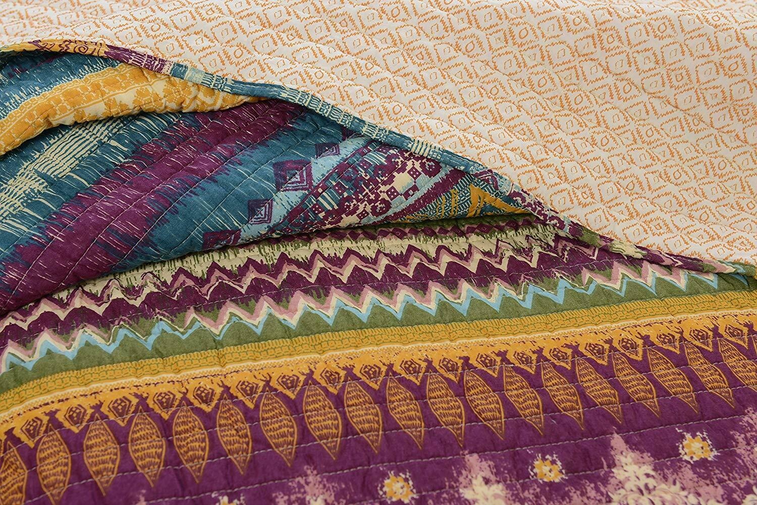 Greenland Home Southwest 3 Piece Quilt Set - Queen