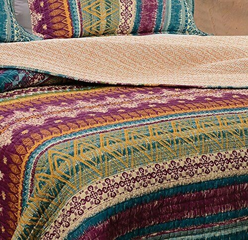 Greenland Home Southwest 3 Piece Quilt Set - Queen