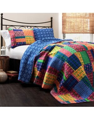 Lush Decor Misha 3 Piece Quilt Set - Queen