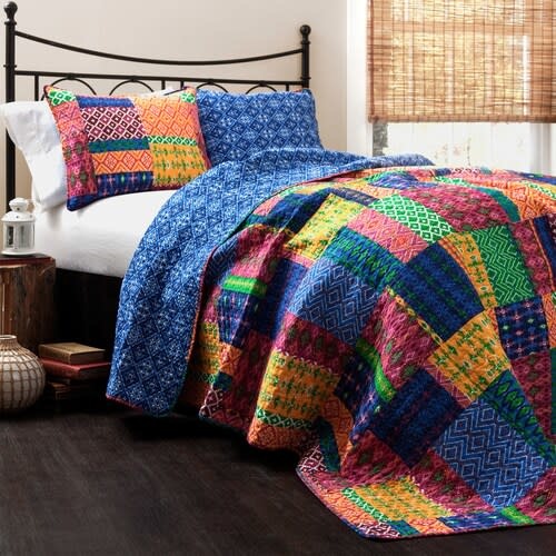 Lush Decor Misha 3 Piece Quilt Set - Queen