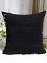 Corduroy Pillow 26" x 26" - Black
