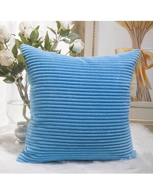 Corduroy Pillow 26" x 26" - Turquoise