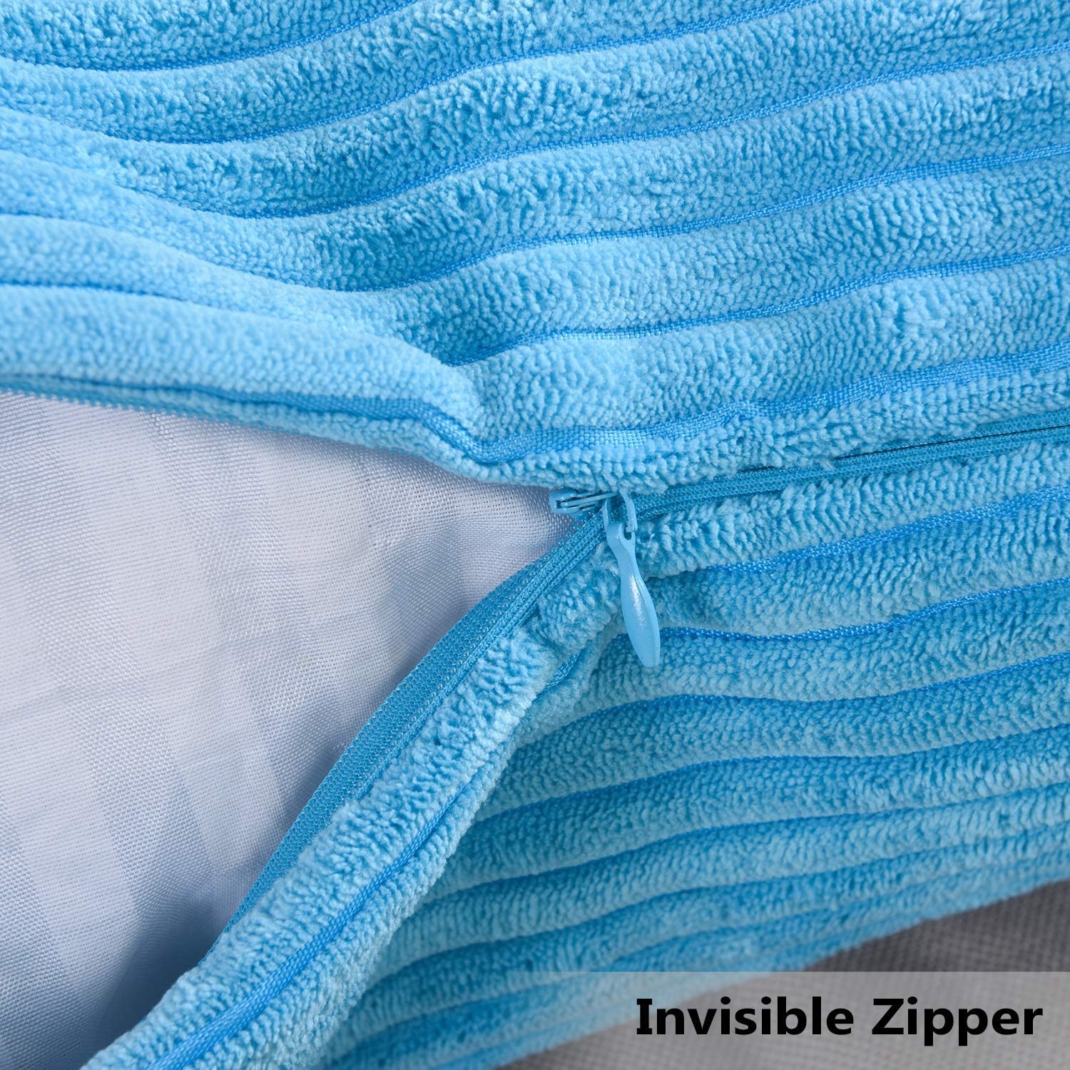 Corduroy Pillow 26" x 26" - Turquoise