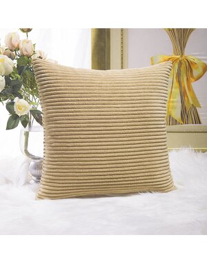 Corduroy Pillow 26" x 26" - Taupe