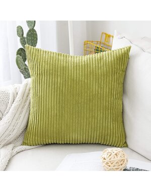 Corduroy Pillow 26" x 26" - Green