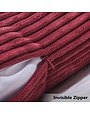 Corduroy Pillow 26" x 26" - Dark Red