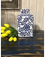 Blue and White Porcelain Canister w/Lid LG