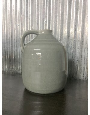 Ceramic Gray Jug With Handle