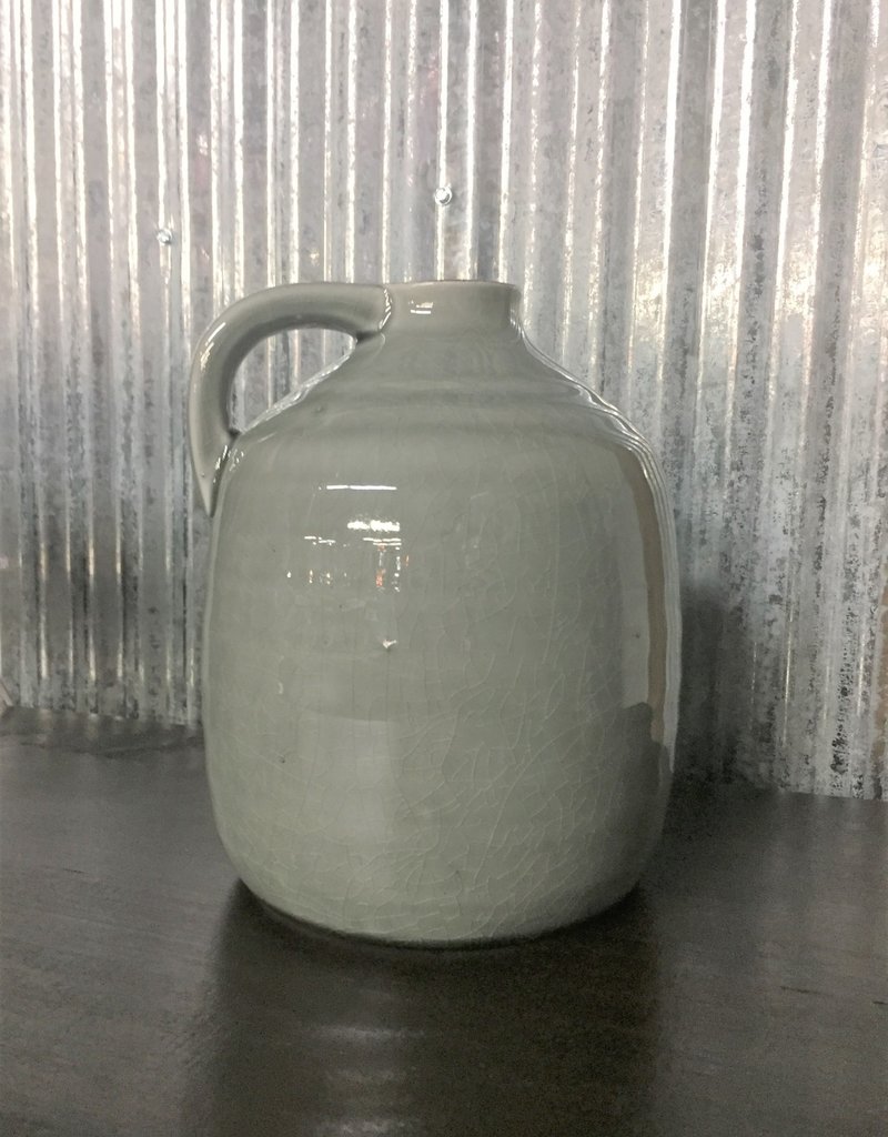 Ceramic Gray Jugs With Handle 15385A2 Down South, Inc.