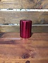 6 Inch Red Mercury Glass Fluted Vase