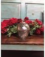 7.5 inch Vintage Mercury Glass LED Jar Lantern