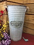 Metal Ribbed Garden Bucket w/Rope Handles-Medium
