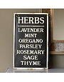 Metal Herb Sign