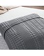 Gray Waffle Weave Euro Sham