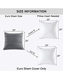 Gray Waffle Weave Euro Sham