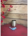 3.75" Brushed Gold Vase