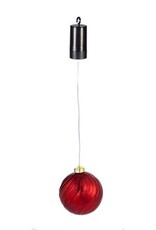 5" Shatterproof Outdoor Safe Battery Operated LED Ornament, Red
