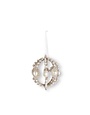 6" Champagne Filigree Wire Ornament w/ Pearls