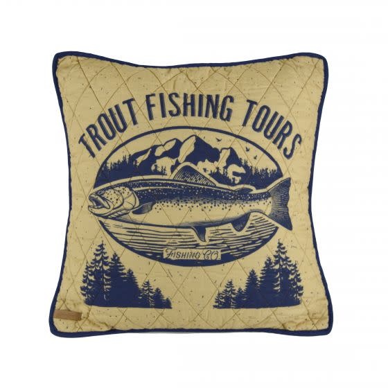 Lakehouse Dec Pillow Trout