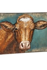 Handcrafted Cow 3D Metal Wall décor