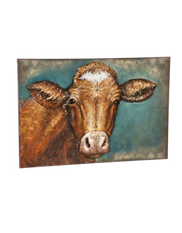 Handcrafted Cow 3D Metal Wall décor