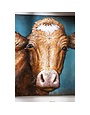 Handcrafted Cow 3D Metal Wall décor