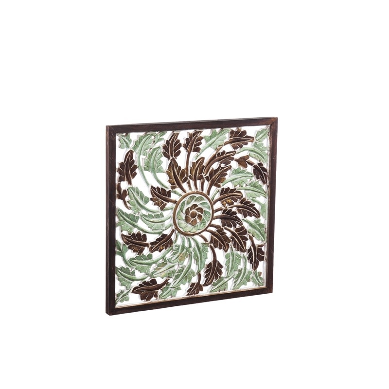 Hanalei Patina Carved Wood Wall Art