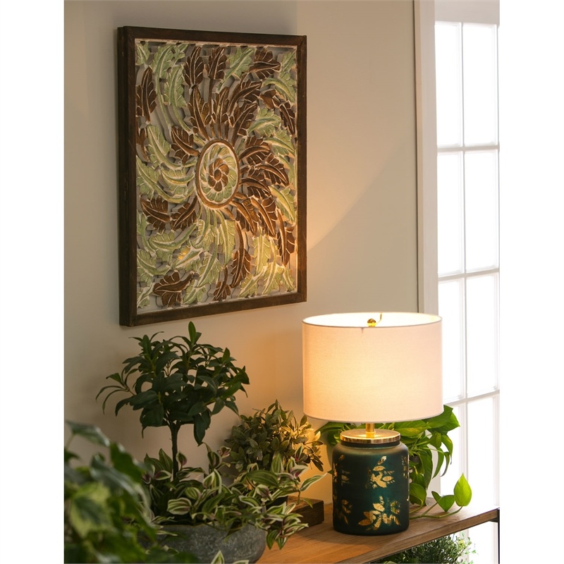 Hanalei Patina Carved Wood Wall Art