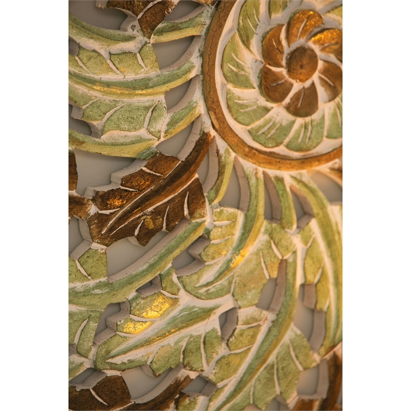 Hanalei Patina Carved Wood Wall Art