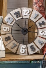 Wood and Metal Wall Clock