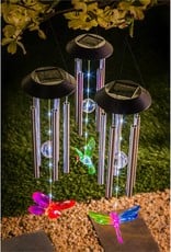 27.8"L Solar Windchime - Dragonfly