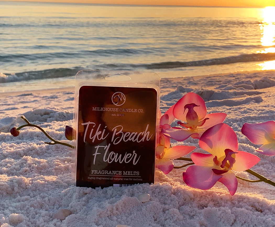 Large Fragrance Melts Tiki Beach Flower