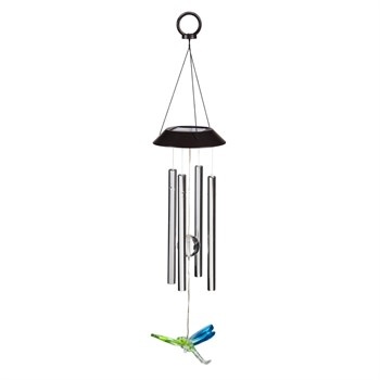 27.8"L Solar Windchime - Dragonfly