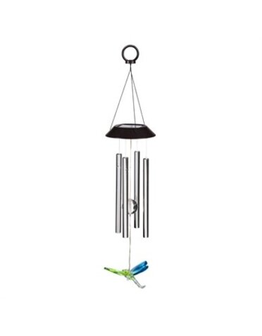 27.8"L Solar Windchime - Dragonfly