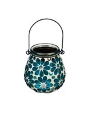 Mosaic Solar Lantern - Turquoise
