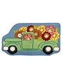 Flower Truck Shaped Hook Rug