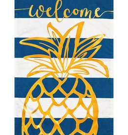 Pineapple Stripe House Linen Flag