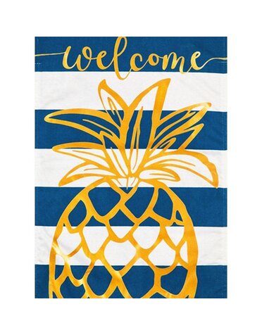 Pineapple Stripe House Linen Flag