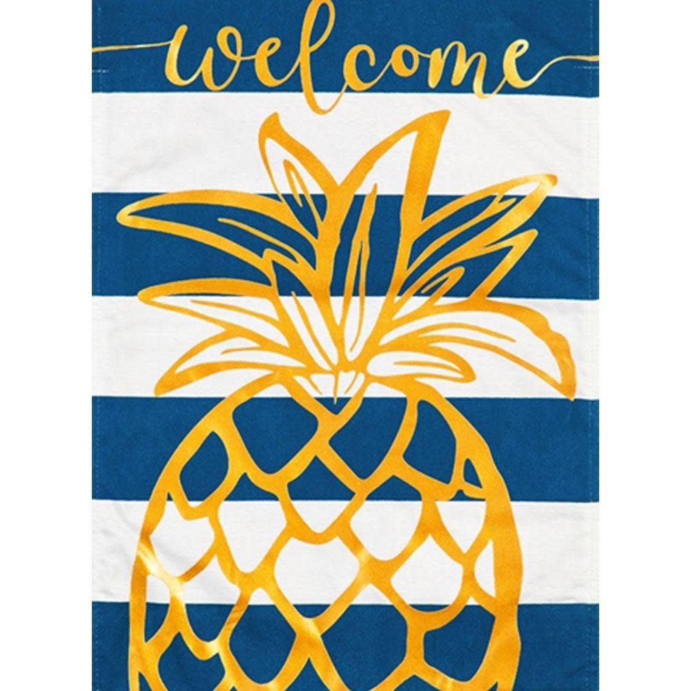 Pineapple Stripe House Linen Flag