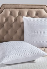 White Waffle Weave Euro Sham