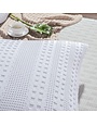 White Waffle Weave Euro Sham